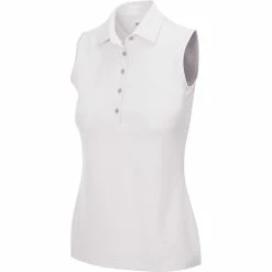 Greg Norman Women's Freedom Micro Pique Sleeveless Polo -Golf Bag Sales greg norman womens freedom micro pique sleeveless polo white 01 37151.1659043420