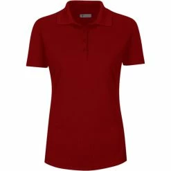 Greg Norman Women's Short Sleeve Protek Micro Pique Polo -Golf Bag Sales greg norman womens short sleeve protek micro pique polo cardinal 01 99794.1633463734