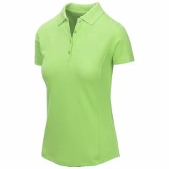 Greg Norman Women's Short Sleeve Protek Micro Pique Polo -Golf Bag Sales greg norman womens short sleeve protek micro pique polo lime green 01 45575.1633463944