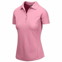Greg Norman Women's Short Sleeve Protek Micro Pique Polo -Golf Bag Sales greg norman womens short sleeve protek micro pique polo pink sky 01 32409.1633463944
