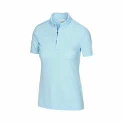 Greg Norman Women's Zip Polo -Golf Bag Sales greg norman womens zip polo pure aqua 01 35735.1644418951