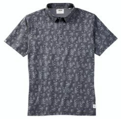 Linksoul Blossom Print Anza Polo -Golf Bag Sales linksoul blossom print anza polo gunmetal 01 34346.1676594812