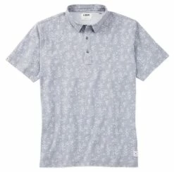 Linksoul Blossom Print Anza Polo -Golf Bag Sales linksoul blossom print anza polo soft sky 01 09362.1676583154