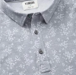 Linksoul Blossom Print Anza Polo -Golf Bag Sales linksoul blossom print anza polo soft sky 02 24171.1676595641