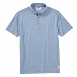 Linksoul Hybrid Oxford Polo -Golf Bag Sales linksoul hybrid oxford polo washed blue 01 86710.1676590897