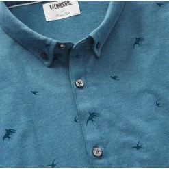 Linksoul Songbird Print Anza Shirt -Golf Bag Sales linksoul songbird print anza shirt river 02 63260.1676594204