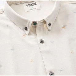 Linksoul Songbird Print Anza Shirt -Golf Bag Sales linksoul songbird print anza shirt sand heather 02 91212.1676598482