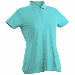 Nancy Lopez Grace Short Sleeve Polo -Golf Bag Sales nancy lopez grace short sleeve polo aqua 01 73765.1633540312