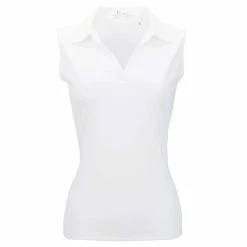 Nancy Lopez Legacy Sleeveless Polo -Golf Bag Sales nancy lopez legacy sleeveless polo white 01 48550.1648051775