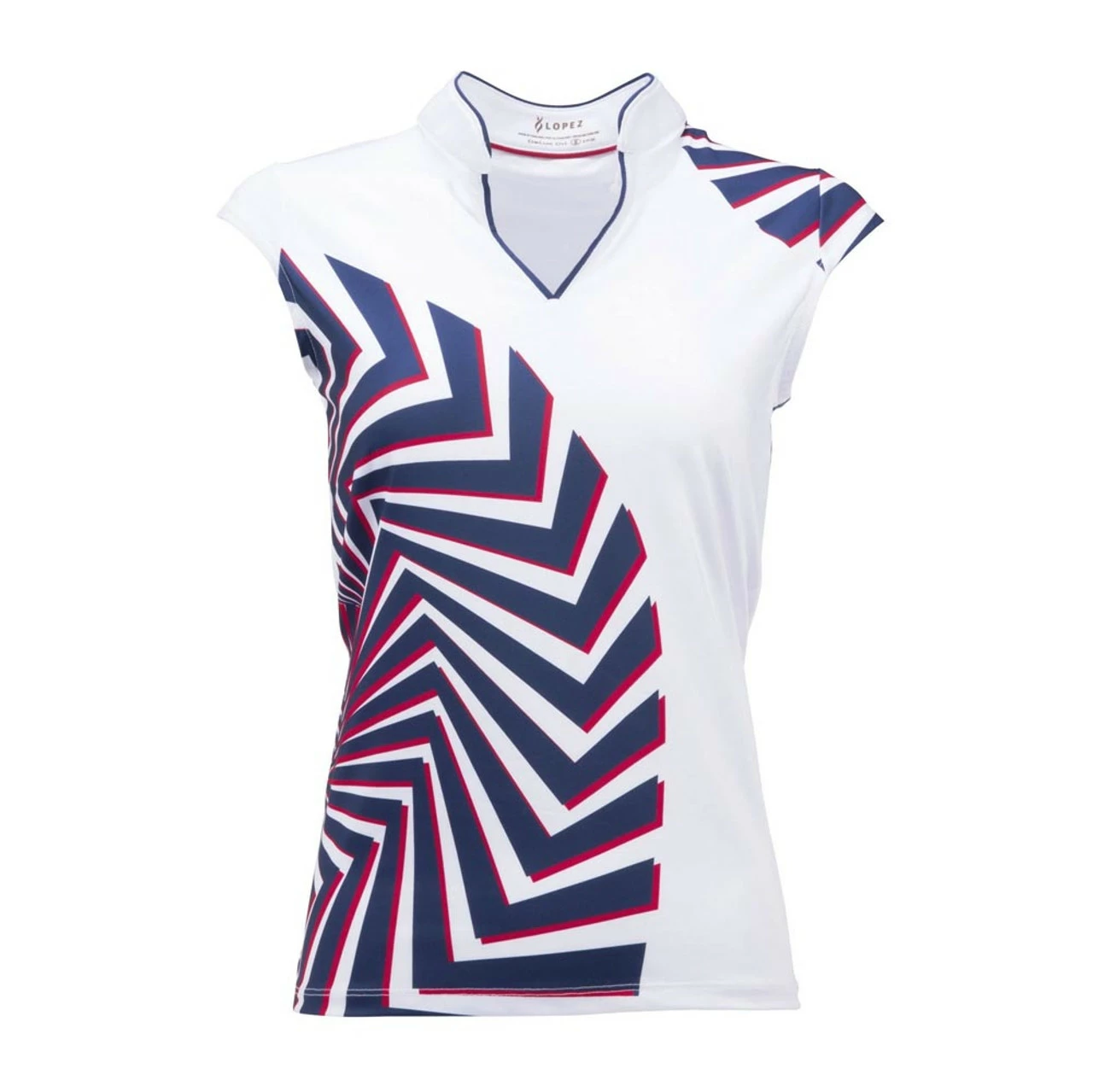 Nancy Lopez Star Sleeveless Polo 3 Nancy Lopez Star Sleeveless Polo - Image 3