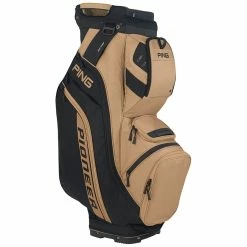 Ping Pioneer Cart Bag -Golf Bag Sales ping pioneer cart bag black tan 01 97525.1662670115