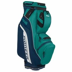 Ping Pioneer Cart Bag -Golf Bag Sales ping pioneer cart bag navy teal 01 68792.1662670115