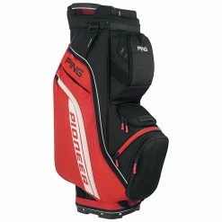 Ping Pioneer Cart Bag -Golf Bag Sales ping pioneer cart bag red black 01 71536.1662670115