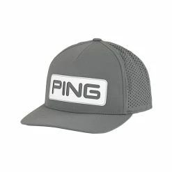 Ping Tour Vented Delta Hat -Golf Bag Sales ping tour vented delta hat grey 01 19131.1652363404