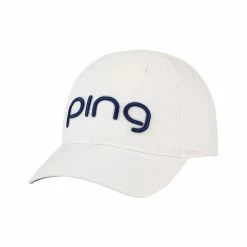 Ping Women's Tour Delta Hat -Golf Bag Sales ping womens tour delta hat white navy 01 30331.1652367837