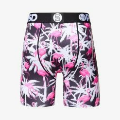PSD Palms Flamingo Boxer Brief -Golf Bag Sales psd palms flamingo boxer brief black 04 96833.1640810194