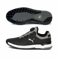 Puma Men's PROADAPT Alphacat Disc Golf Shoes -Golf Bag Sales puma proadapt alphacat disc golf shoes black silver quiet shade 01 68596.1651780835