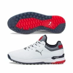 Puma Men's PROADAPT Alphacat Golf Shoes -Golf Bag Sales puma proadapt alphacat golf shoes white navy blazer high risk red 01 62207.1649191813