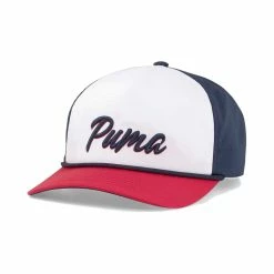 Puma Retro Rope Snapback Hat -Golf Bag Sales puma retro rope snapback hat white navy blazer ski patrol 01 89398.1662670164