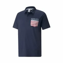 Puma Volition Paisley Pocket Polo -Golf Bag Sales puma volition paisley pocket polo navy blazer ski patrol 01 10305.1660836478