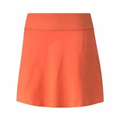 Puma Women's PWRSHAPE Solid Skort -Golf Bag Sales puma womens pwrshape solid skort hot coral 01 92297.1660834081