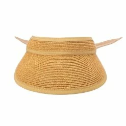 San Diego Hat Company Women's Knotty Visor -Golf Bag Sales san diego hat company womens knotty visor natural 03 13241.1676590623
