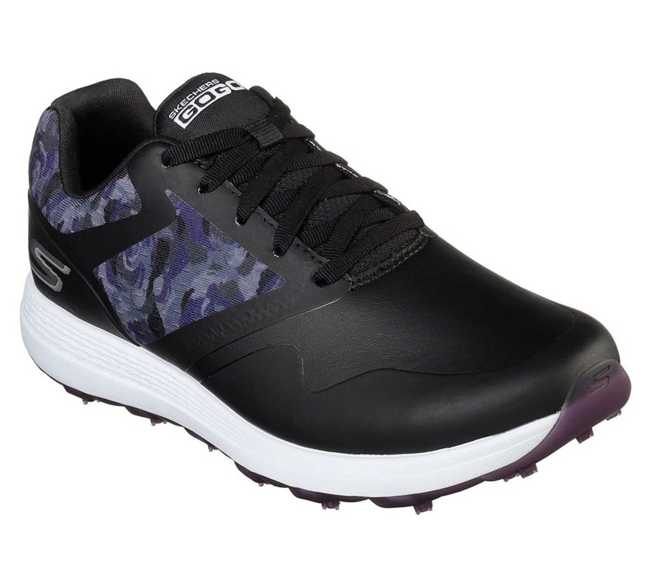 Skechers Women's Go Golf Max - Draw Golf Shoes - Black/Purple 3 Skechers Women's Go Golf Max - Draw Golf Shoes - Black/Purple - Image 3