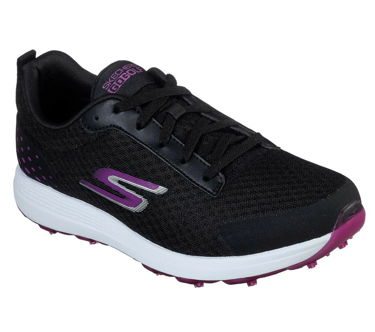 Skechers Women's Go Golf Max - Fairway 2 Golf Shoes - Black/Purple 3 Skechers Women's Go Golf Max - Fairway 2 Golf Shoes - Black/Purple - Image 3