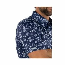 Straight Down Aloha Polo -Golf Bag Sales straight down aloha polo indigo 05 53807.1644336556