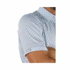 Straight Down Aster Polo -Golf Bag Sales straight down aster polo cool blue 03 76203.1649355875