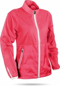 Sun Mountain Women's Cirrus Jacket -Golf Bag Sales sun mountain womens cirrus jacket coral white 01 88466.1633100551
