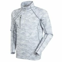 Sunice Allendale SuperliteFX Stretch Thermal Half-Zip Pullover -Golf Bag Sales sunice allendale superlitefx stretch thermal half zip layer magnesium camo 01 47609.1637001462