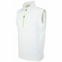 Sunice Axel Lightweight Stretch Thermal Half-Zip Vest -Golf Bag Sales sunice axel lightweight stretch thermal half zip pure white army green 01 90699.1636748316