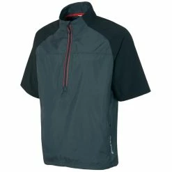 Sunice Winston Short Sleeve Packable Wind Shirt -Golf Bag Sales sunice winston short sleeve packable wind shirt charcoal black 01 31358.1634586590