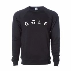 TaylorMade Golf Crewneck -Golf Bag Sales taylormade golf crewneck black 01 27523.1677860879