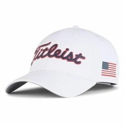 Titleist Players Performance Hat - USA -Golf Bag Sales titleist players performance hat usa white navy red 01 21534.1676588442