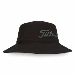 Titleist Players StaDry Bucket Hat -Golf Bag Sales titleist players stadry bucket hat black charcoal 02 33851.1676593555