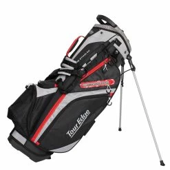 Tour Edge Hot Launch Xtreme 5 Stand Bag -Golf Bag Sales tour edge hot launch xtreme 5 stand bag black red 01 30542.1646683418