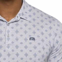 Travis Mathew Atole Polo -Golf Bag Sales travis mathew atole polo heather light grey 03 91789.1678478281