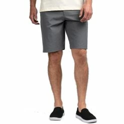 Travis Mathew Beck Shorts -Golf Bag Sales travis mathew beck short charcoal 01 18978.1632513504