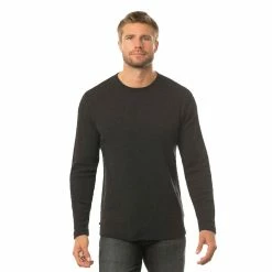 Travis Mathew Cloud Waffle Crew -Golf Bag Sales travis mathew cloud waffle crew charcoal 01 81818.1671652321