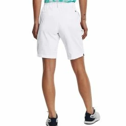Under Armour Women's Links Woven Short -Golf Bag Sales under armour womens links woven short white 05 15489.1676579053